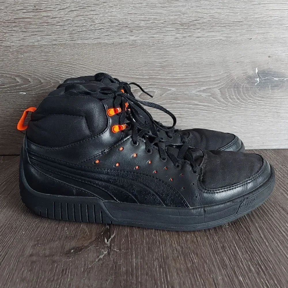 Puma Street Mid Halloween Athletic 30457702 Black Leather lace Up Sneaker 9.5